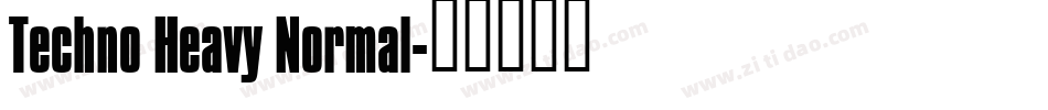Techno Heavy Normal字体转换